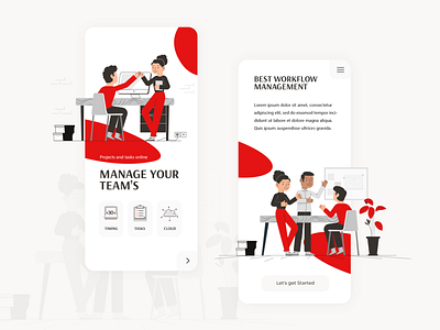 Application Manage your Team's application application design design app illustration illustration art illustrations illustrator ui ui design vector