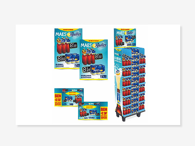 Action PLV Maes 3d advertising graphic packaging promotion