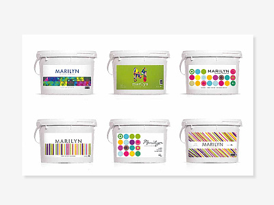 Paint Pots Marilyn design graphic design illustration packaging typography vector