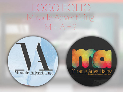 Miracle Advertising Logo graphic designing logo logo art