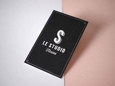 Le Studio Fitness art direction branding business card design identité visuelle logo logodesign print typography visual identity