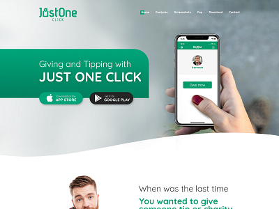 Just OneClick Homepage design html jquery ui photoshop responsive design uidesign uxdesign web website wordpress