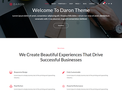 Daron - Free Business & Service WordPress Theme