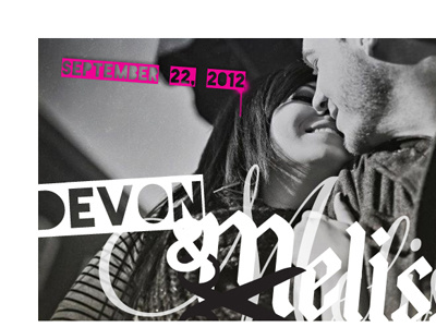 Save The Date grunge metal punk save the date wedding