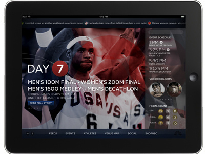 iPad App ios ipad lebron mobile olympics