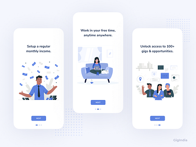 GigIndia Onboarding Dribbble