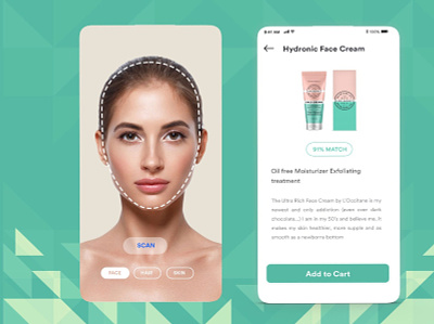 AR Assited Skincare app android app app development b2cinfosolutions skincareapp ui ux