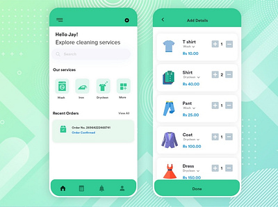laundry app android app app development appdesign b2cinfosolutions covid19 laundry app ui ux