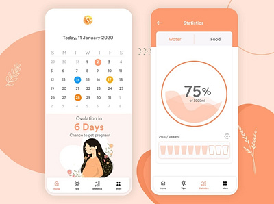 Pregnancy Tracker App andriod app development appdesign b2cinfosolutions covid19 ios ui ux