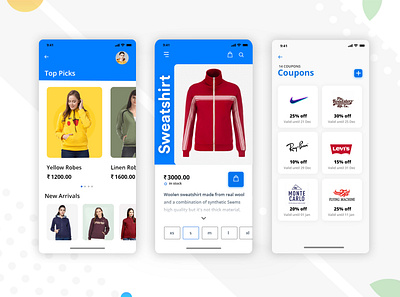 Ecomerce App android app app app designing app development appdesign ecommerce app ui