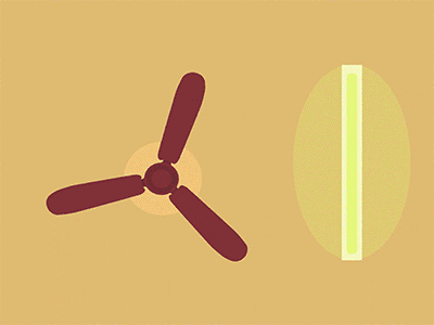 الكهرباء قاطعة / the power's out 2danimation aftereffects animation ceiling fan charachter design heat internet motion graphics