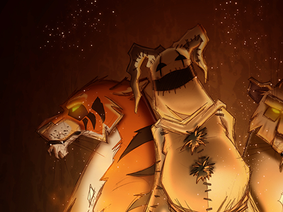 Arlikuss (2012) agressive character character design clown dangerous design panther pierrot tiger