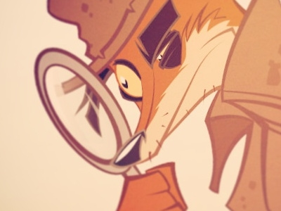 CDChallenge #2 - Private detective bakuss cdc cdchallenge character characterdesign circus detective drawing fox foxtrott privatedetective