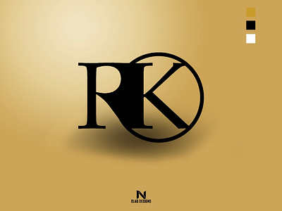RK logo Colour Display (Gold) art artwork black brand branding concept design digital flat graphic design graphicdesign illustration logo minimal photoshop poster print ui vector