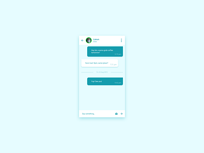 #DailyUI - 013 - Direct Messaging app dailyui direct messaging