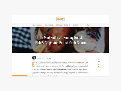 #DailyUI - 035 - Blog Post blog post dailyui web