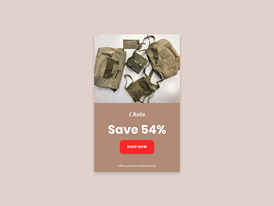 #DailyUI - 036 - Special Offer