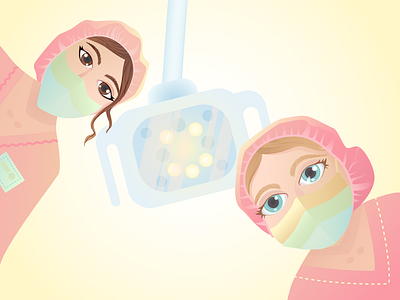 Doctors eyes are always beautiful character character design dentist doctor illustration portrait vector
