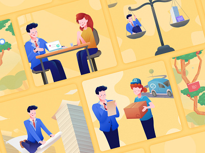 Business Services Illustrations
