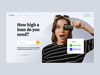 Quick Loan branding cannabis crypto design graphic design illustration logo startup ui ux web webdesign webdesigner website