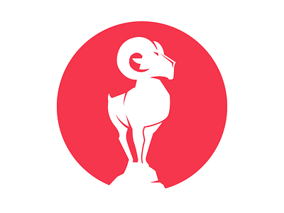 Aries final logo animal aries beast goat identity japan logo logotype ram red rock symbol