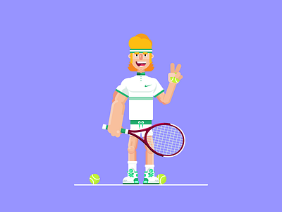 Old-fashioned tennis player 🎾