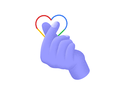 Google heart browser chrome digital art elgoog fingers google graphic design hand heart illustration logo procreate search symbol ui ui desgin ux ux design