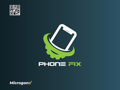 Phone Fix animation branding design graphic design illustration label design logo minimal typography vector