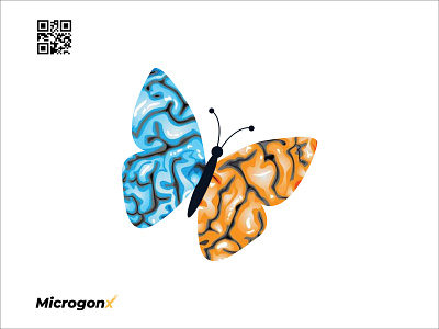 Brain Butterfly animation branding business card design design graphic design illustration logo minimal type typography ui ux vector