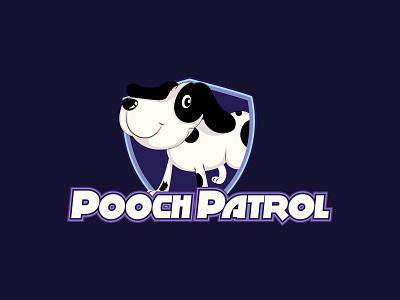 Pooch Patrol animation branding design graphic design illustration label design logo minimal typography ui vector