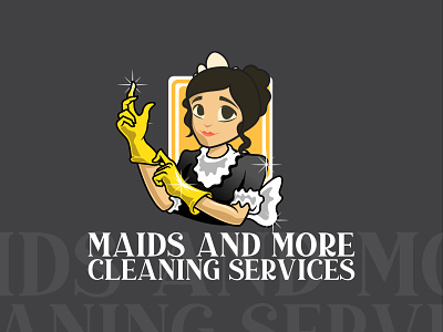 Maids More CS animation branding business card design design graphic design illustration logo minimal type typography vector