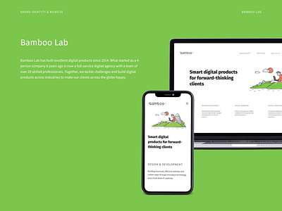 Bamboo Lab Website branding design ui uiux web design website