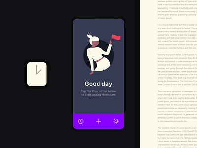 Reminder App with Notifications animation apple watch connectivity horses ios iphone mac mobile notifications productivity reminder app reminders splash transition undraw web