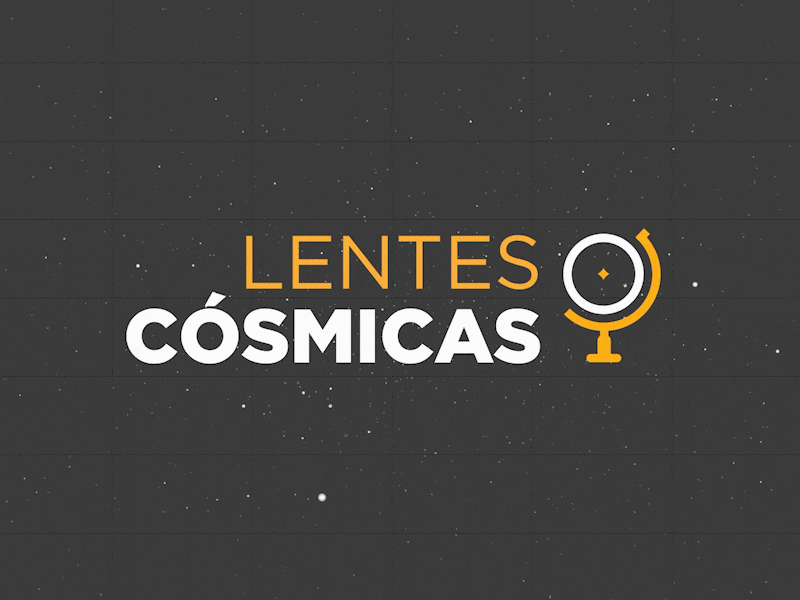 Lentes Cósmicas 2d animation after effects branding cosmic cosmonaut cosmos design flat logo logo animation logo reveal minimal motion design universe vinheta