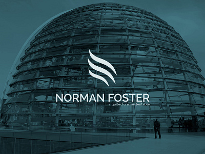 Norman Foster - Sustainable Architecture architecture branding design identity logo