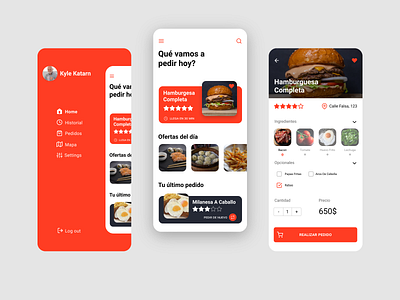 Delivery App UI Concept app delivery design food ui user experience user interface ux