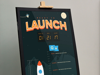 Quartzy Launch Poster graphic design illustration poster product launch quartzy