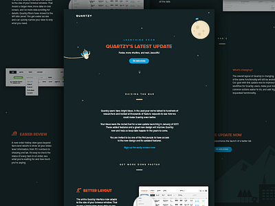 Launch Landing Page branding labs product quartzy science ui ux webpage website