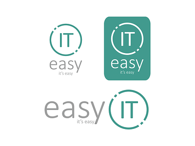 Logo for EasyIT School branding design illustration it company it services logo ui vector web development services website