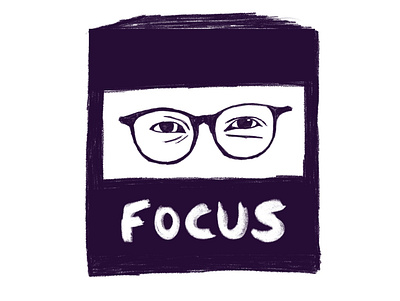 Focus graphic design illustration