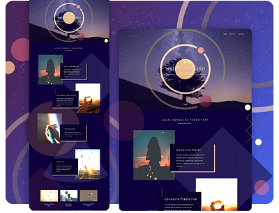 Astrospection Landing Page branding clean ui design landing page design responsive web design typography ui ui design ux ui web design website redesign