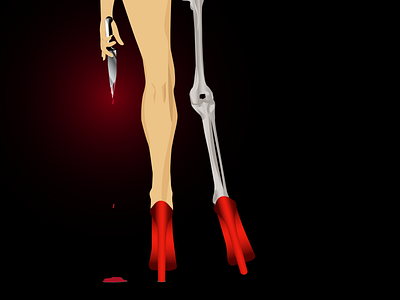 Hell is empty. adobe illustrator art artwork design graphic hell illustration illustrator knife legs sexy skeleton ui website