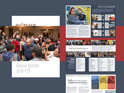 2019 Annual Report annual report design fundraising graphic graphic design indianapolis non profit print design