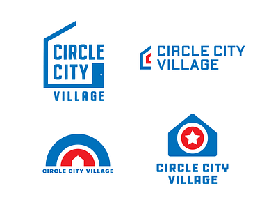 Circle City Village Logos branding graphic design indianapolis logo non profit visual design