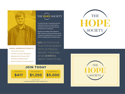 The Hope Society campaign design fundraising graphic graphic design indianapolis logo visual design