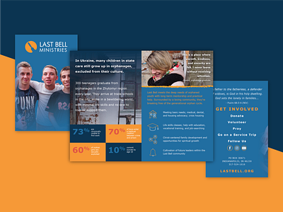 Non Profit About Us Brochure brochure design graphic design non profit print design