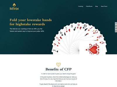 Website Design modern modern design poker poker cards ux web web design webdesign website