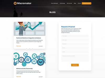 Landing page