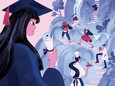 Graduating and Looking for Your Passion? career career path graduation illustration the new york times
