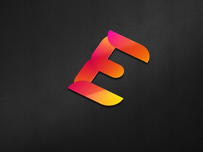 Modern E Letter Logo Design with creative shape